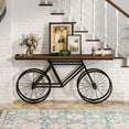 thumbnail image 4 of Finmind 70.9" Console Table, Extra Long Sofa Table with Bicycle Base, 4 of 7