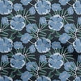 thumbnail image 1 of oneOone Tissu Rayonne Bleu Moyen Floral Rétro Matériel de Robe Tissu Imprimé Tissu au Mètre 56 Pouces de Large, 1 of 5