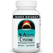 Source Naturals N-Acetyl Cysteine Antioxidant Support 600 mg Dietary Supplement That Supports Respiratory Health* - 120 Tablets