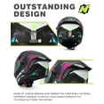 thumbnail image 3 of HAX Obsidian Full Face Dual Visor Adult Motorcycle Helmet for Motorbike Street Bike with Pinlock Ready DOT Approved, 3 of 8