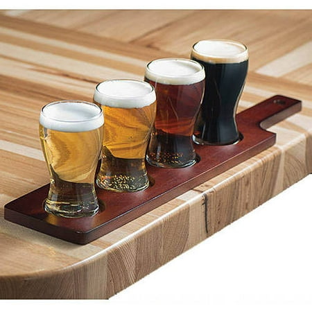 Stump Printing Mini Pub Glass Beer Flight Set (Best Craft Beer Pubs London)