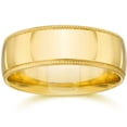 thumbnail image 1 of Alliance de Mariage Milgrain en Or Jaune 14 K, 1 of 2