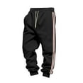 thumbnail image 3 of Ceisia Men Solid Color Loose Casual Pants Elastic Waist Drawstring Sports Gift Work Trousers, 3 of 9