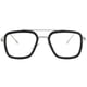 thumbnail image 2 of Tony Stark Polarized Sunglasses for Men Women Vintage Square Metal Frame Iron Man and Spider-Man Eyeglasses (Black Silver Frame Clear Lens) Kursan Kursan, 2 of 2