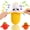 Banana, variant on Fruit Interactive Musical Plush Toy, Skin Touch Activated Sound Sensory Toy, Soft & Adorable Fruit Design, Multiplayer Interaction Game
