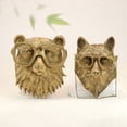 thumbnail image 6 of Animal Heads Wall Decor, Faux Bear Head Mount, Animal Sculptures Wall Decor, Resin Animal Head Wall Hanging Decoration for Living Room Bedroom Kitchen Gift, 6 of 9