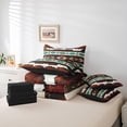 thumbnail image 6 of Castle Fairy Brown Teal Aztec Twin Bedding Sets,Bohemian Western Bedding Comforter Set, 6 of 8