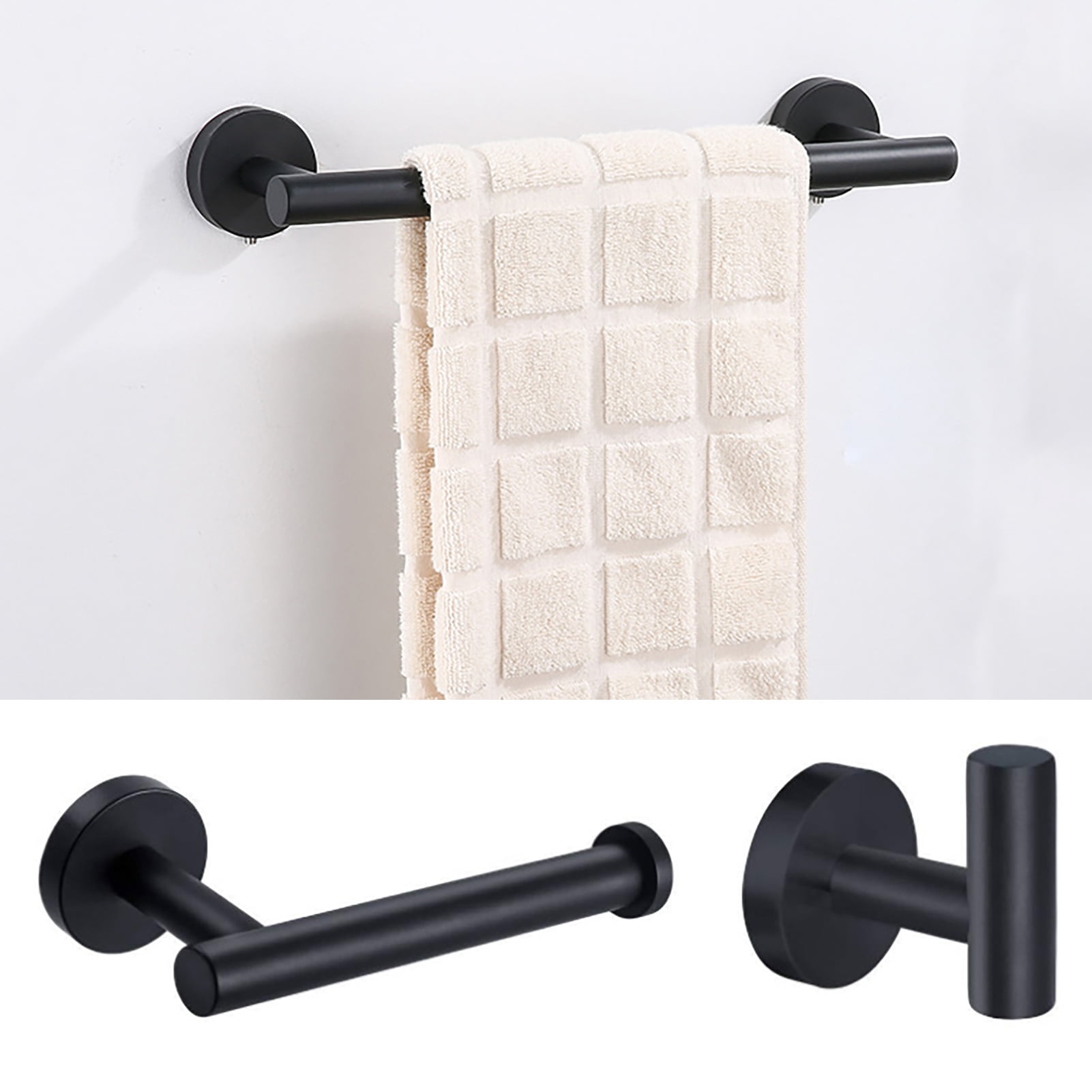 jiaroswwei 1 Set Portable Towel Rack Widely Use Stainless Steel Easy