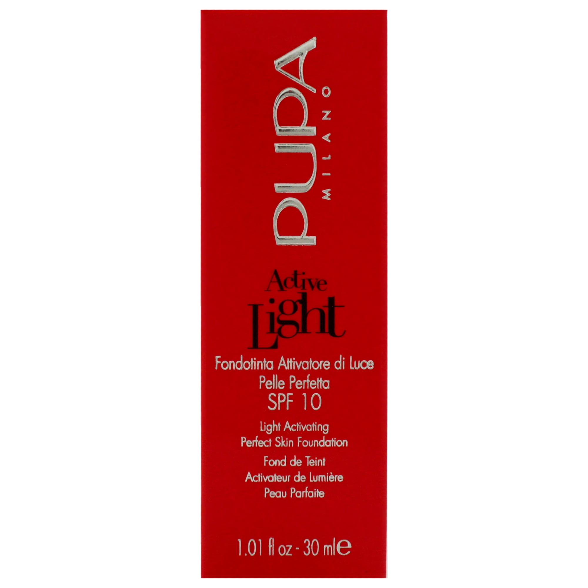 Pupa Milano Active Light Activating Perfect Skin Foundation SPF 10 - 007 Rose , 1.01 oz Foundation