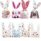 thumbnail image 5 of Bolsas de plástico para orejas de conejo para niños, paquetes de dulces de animales de cartón para fiesta de cumpleaños, galletas, hornear, regalos DIY, suministros, 10/20 piezas, 5 of 5