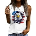 thumbnail image 2 of Delliss Women's Independence Day Print Baggy Crew Neck Casual Sleeveless Basic Top, 2 of 4
