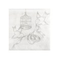thumbnail image 1 of Santex - Servilletas Diseño Anillas Boda (Blanco, Gris Claro), 1 of 2