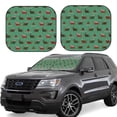 thumbnail image 6 of Kdxio Christmas Dachshund Print 2-Piece Sun Shade Front Windshield - Foldable Car Front Window Sunshades for Most Sedans SUV Truck, 6 of 6