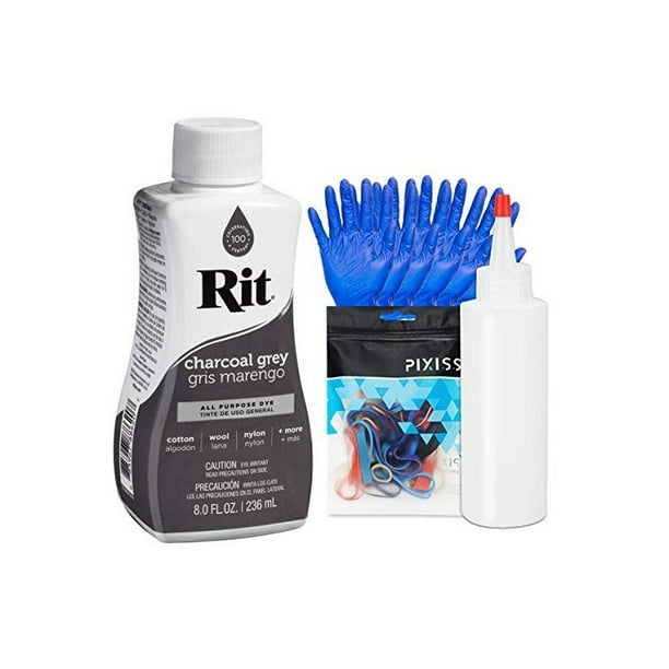 Rit Dye Liquid Charcoal Grey AllPurpose Dye 8oz, Pixiss Tie Dye