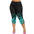 thumbnail image 4 of Ketyyh-chn99 Women's Pants Leggings Fashion Leggings For Women Plus Size Leggings High Waist Stretchy Jeans Skinny Capris Pants Casual Pants Mint Green,XL, 4 of 4
