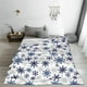 thumbnail image 5 of Balery blue Snowflake Prints Manta de Felpa Suave y Acogedora – Cobija de Franela Aterciopelada para Cama, Lavable y Cálida para Sofá, Mascotas, Transpirable-80"x60", 5 of 7