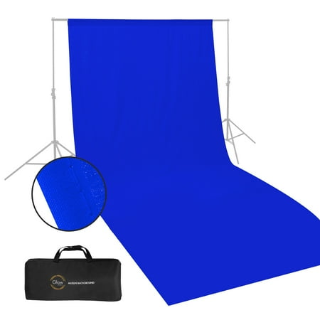 Glow Muslin Background - 10 x 20 (Chroma Blue)