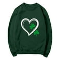 thumbnail image 7 of Ounisa St. Patrick's Day Sweatshirt for Women Clover Graphic T-Shirts Patty's Day Color Long Sleeves Tee Tops, 7 of 7