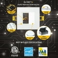 thumbnail image 4 of NUWATT 6 Pack 6 Inch Square Ultra-Thin LED Recessed Lighting, Selectable 2700K/3000K/3500K/4000K/5000K, High Brightness 1050 Lumens Dimmable, White Canless Slim Wafer Light, IC Rated, Metal J-Box, 4 of 9