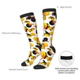 thumbnail image 5 of Bingfone Compression Socks for Women and Men Long Socks for Running Athletic Cycling Nurse-Duck In Black Suit1, 5 of 8