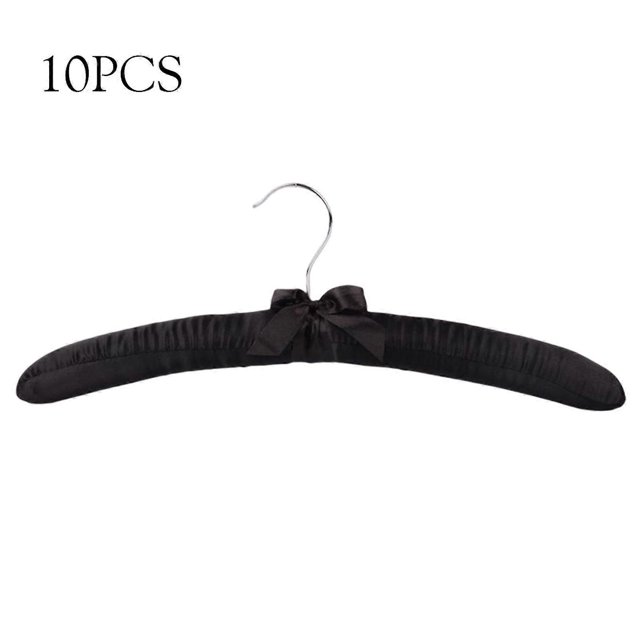 10pcs Cloth Cover Hangers Soft Fabric Non-marking Sponge Hangers Children Adult Clothes Support