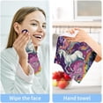 thumbnail image 7 of Coolnut 4PCS Unicorn Towels Cotton Washcloths Set,Quick Drying & Absorbent Soft Bathroom Hand Towel Lightweight & Portable Fingertip Towel Decor Gift, 7 of 7