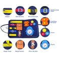 thumbnail image 5 of 7 - in - 1 Interactive Felt Busy Board for Toddlers - Educational Toy for Early Learning, Life Skills & Ideal for Home & Travel, 5 of 10