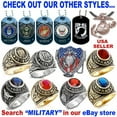thumbnail image 2 of USA War WW2 Iraq Gulf Korean Vietnam Veteran Rings - Silver & Gold Military Ring, 2 of 2