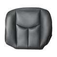thumbnail image 3 of HUOEPU Driver and Passenger Side Bottom Seat Covers and Top Lean Back Leather Black Compatible with GM Silverado Sierra 1500 2500HD 3500HD 2003-2006, 3 of 15
