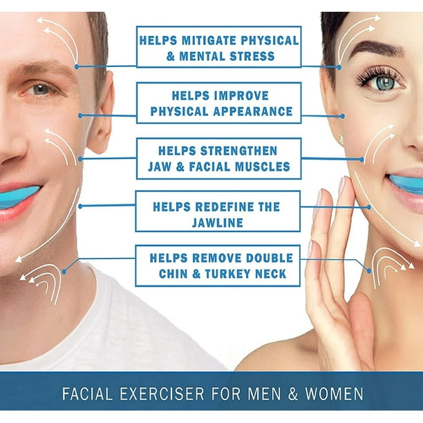 Exerciseur de mâchoire et de visage, exerciseur facial, mince et tonifiez  votre visage