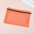 thumbnail image 3 of YIMWNYI 5Pcs Three-Hole Pencil Case with Zipper, Large Capacity Cloth Binder Pencil Pouch for Pens, Travel Organizer, Document Storage, Stain-Proof and Tear-Resistant Zippered Pouch, 3 of 4