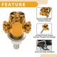 thumbnail image 3 of Tapa de tornillos de matrícula M6 universal para motocicleta Unique Bargains de 38 mm, kit de tornos de matrícula antirrobo de aleación de aluminio naranja, 4 piezas, 3 of 6