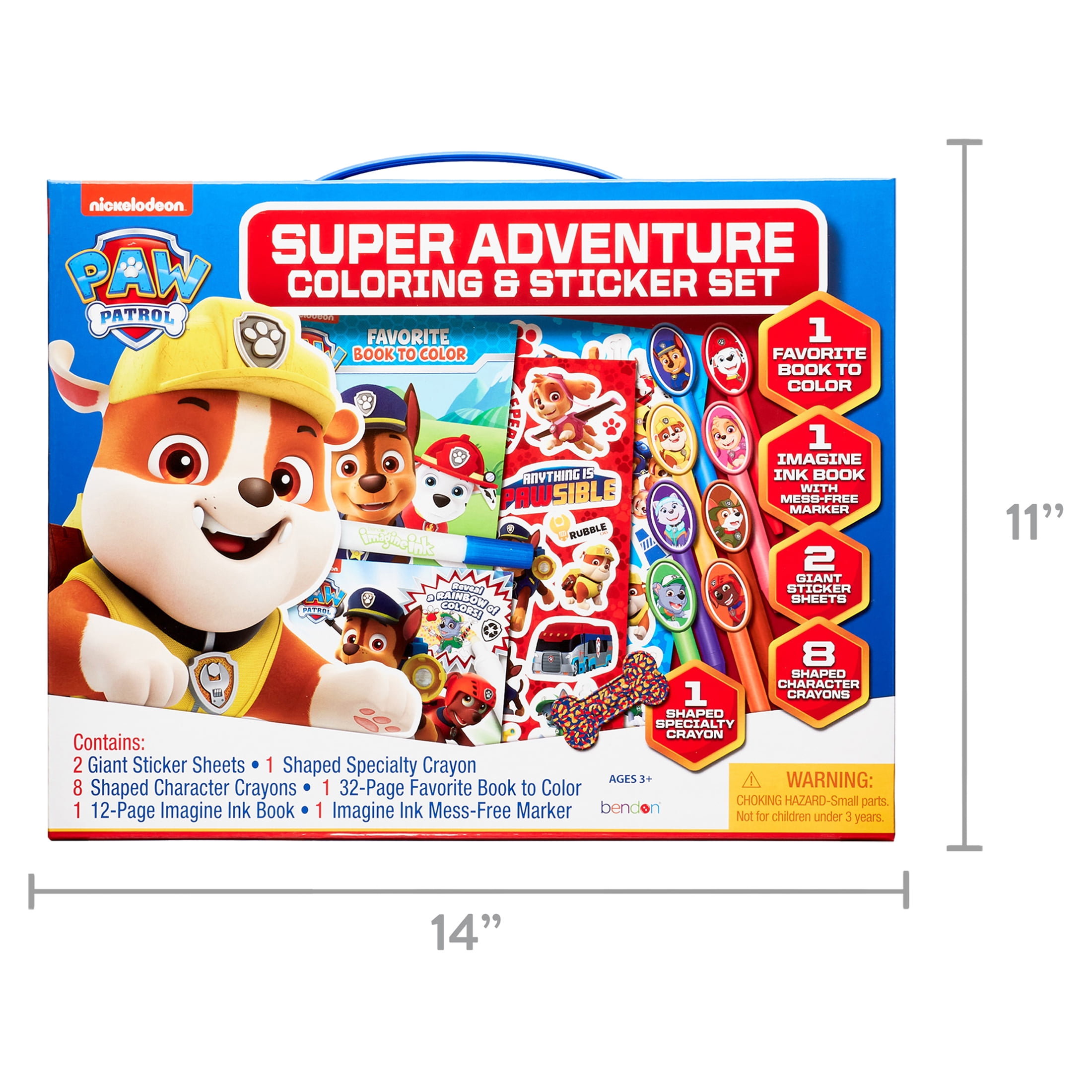 PAW Patrol Boys Activity Set 6pc Kids Arts and Crafts Kit for Home, Travel,  or Gift