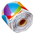thumbnail image 3 of FRCOLOR bulletin decor 1 Roll of Bulletin Board Border Sticker Colorful Beach Ball Sticker Beach Party Decorative Sticker,826.77"X2.99"X0.02", 3 of 5