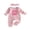 Pink, variant on BemeyourBBs Toddler Baby Girls First Birthday Outfits One Years Old Birthday Clothes Waffle Knit Striped Romper Long Sleeve Letter Print Striped Jumps Headband Set Fall Winter Spring Clothes
