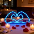 thumbnail image 6 of Yunuuuoa LED Heart Neon Light, USB Powered Romantic Decor for Valentine's Day, Bedroom, Party, Wall Art, Sparkling Mood Lighting, Durable Plastic, Gift for Anniversary, 6 of 7