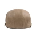 thumbnail image 3 of WITHMOONS Adjustable Faux Leather Ivy Flat Cap Cabbie Newsboy Fishing Hat YZ30112 (Beige), 3 of 6
