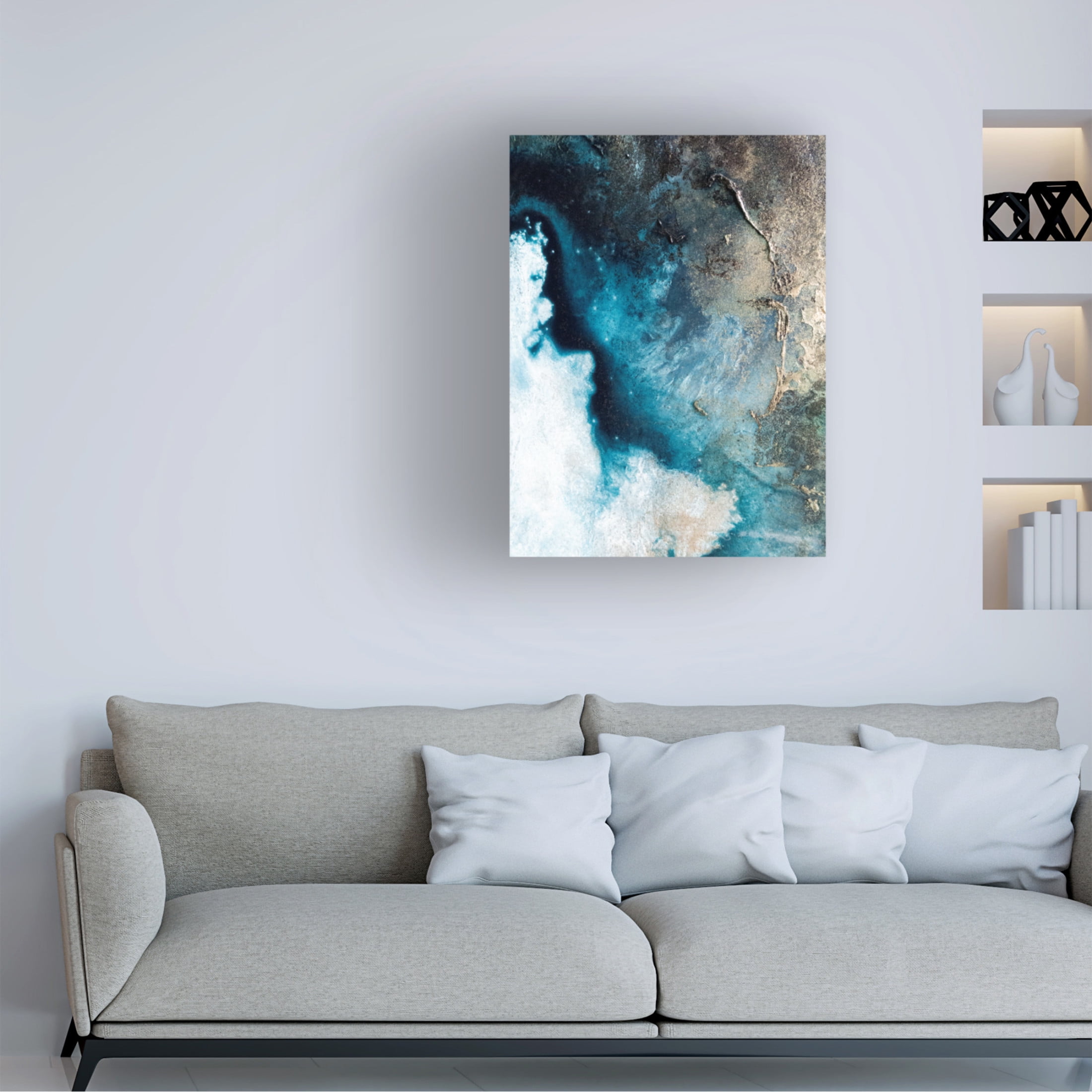 Canvas Wall Art - Petra Meikle de Vlas 'The Edge' Wall Art for Living Room, Bedroom, or Office Décor by Trademark Fine Art - 35 x 47 Inches