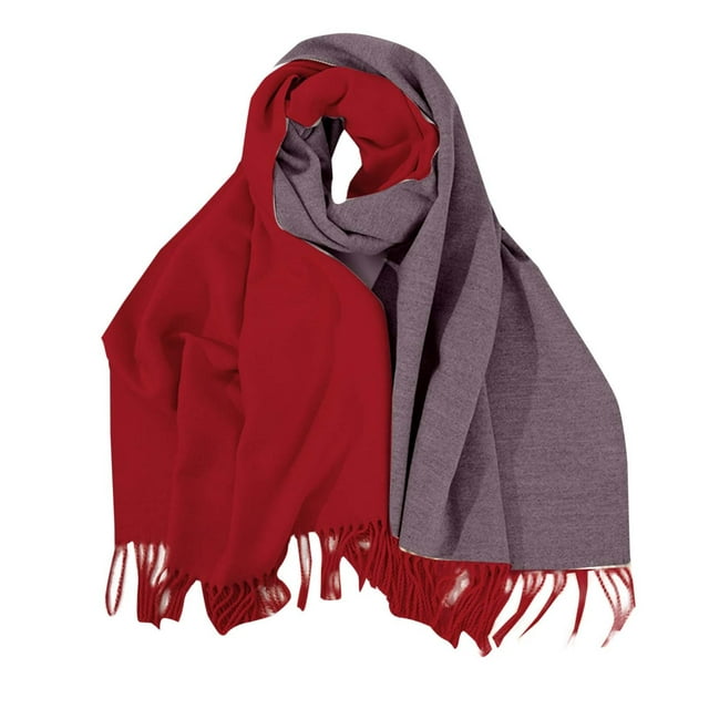 Bufandas de moda para mujer, cálidas, versátiles, chal, cómodas, informales, regulares, lisas, de poliéster.