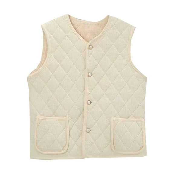 Plebaso Fleece Lined Vest for Women Button down Sleeveless Jacket Casual V Neck Womens Warm Outerwear