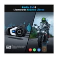 thumbnail image 3 of Intercomunicador Para Casco De Moto  Compartir Música Fm Radio 1500m Bluetooth Ip67 negro blanco, 3 of 5