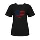 thumbnail image 4 of Fiudx Ofertas de La Semana Camiseta de Manga Corta con Cuello Redondo y Estampado de Bandera de Moda para Mujer, 4 of 4