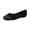 Black, variant on HTHLVMD Knitted Ballet Flats for Women, Breathable Slip-On Walking Shoes, Women's Breathable Knit Ballet Flats - Rainbow Stripe Detail Slip-On Comfort Shoes With Soft Insole, Black 5.5