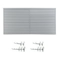 thumbnail image 4 of Wall Mounted Heavy Duty PVC Slatwall Garage Organizer, Industrial Strength, Charcoal Dark Grey Tool Rack System, 4 of 12