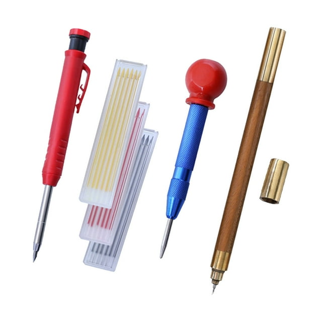 ziyahi 12 Pieces Carpenter Mark Pencil Refill Designing Mechanical Pencils Refill Type 7