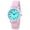 Pink, variant on Original Light Up Dial Watch for Ladies 33mm Case Push Button Glossy Expansion Band - Analog Watch with Glow in The Dark Dial, Ideal for Everyday and Party Wear