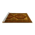thumbnail image 2 of Ahgly Company Machine Washable Indoor Square Persian Yellow Traditional Area Rugs, 8' Square, 2 of 4