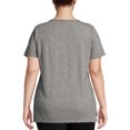 thumbnail image 2 of Just My Size Women's Plus Size Scoopneck Short Sleeve Graphic Tunic T-Shirt, 2 of 5