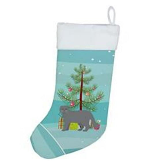 Scottish Fold #1 Cat Merry Christmas Christmas Stocking 13.5 in x 18 in