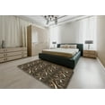 thumbnail image 5 of Ahgly Company Machine Washable Indoor Rectangle Transitional Dark Almond Brown Area Rugs, 8' x 12', 5 of 7